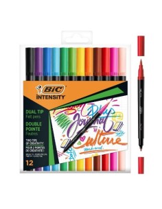 ROTULADOR BIC INTENSITY DUAL TIP DOBLE PUNTA C/12 UDS. BIC 989695