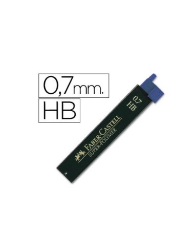 TUBO DE MINAS FABER  0.7 HB SUPERPOLYMERO 120700 (12)