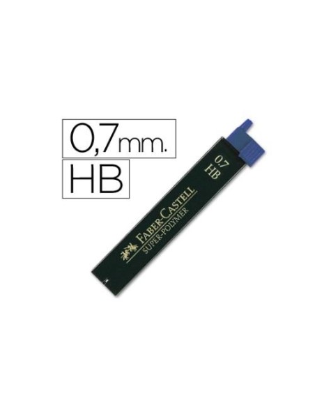 TUBO DE MINAS FABER  0.7 HB SUPERPOLYMERO 120700 (12)