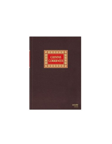LIBRO ENTELADO CUENTAS CORRIENTES FOLIO 100H MIQUELRIUS 4022 / DOHE 09908 PD