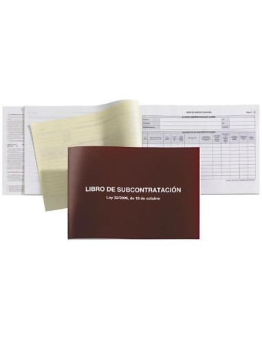 LIBRO SUBCONTRATACION A4 APAISADO MOD.89 CASTELLANO  20H MIQUELRIUS 5089 / DOHE 10011 PM