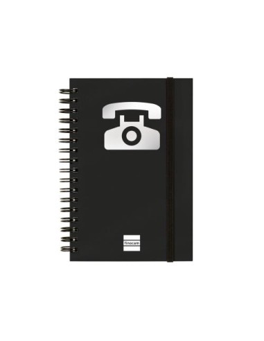 LISTIN TELEFONICO A5 FINOCAM CON ESPIRAL NEGRO 8510660