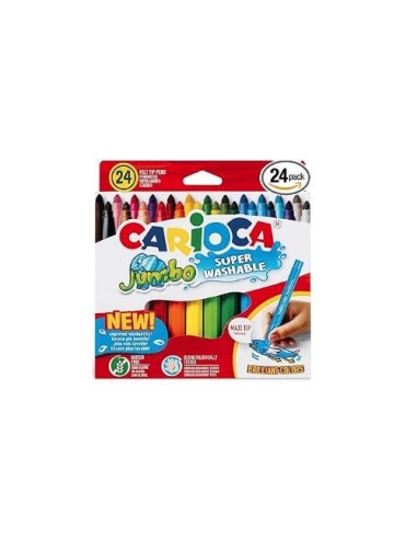 ROTULADORES CARIOCA JUMBO 24 COLORES  40570