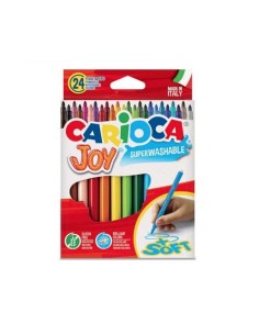ROTULADORES CARIOCA JOY FINOS CAJA DE 24 COLORES 40615/40532