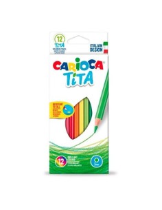 CAJA LAPICES DE 12 COLORES  CARIOCA TITA 42793/43878  (12)