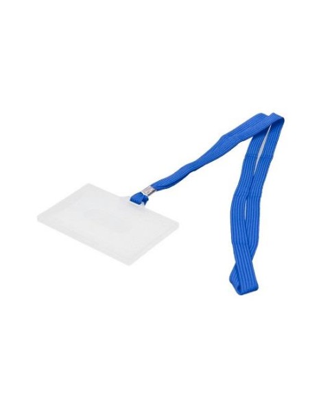 IDENTIFICADOR Q-CONNECT KF17112 CON CORDON PLANO AZUL Y APERTURA LATERAL 94X60 MM CSUR 152885
