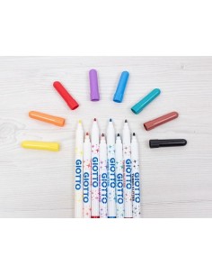 ROTULADORES TURBO GLITTER EFECTO PURPURINA 8 COLORES GIOTTO   FILA 425800 (8)