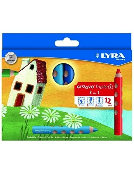 LAPICES LYRA GROOVE TRIPLE 1 CAJA 12 UDES FILA 3831120