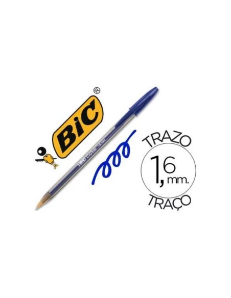 BOLIGRAFO BIC AZUL CRISTAL  GRUESO 1.6 880656 (50)