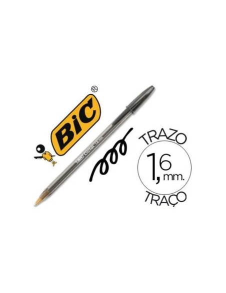 BOLIGRAFO BIC NEGRO CRISTAL GRUESO 1.6 880648 (50)