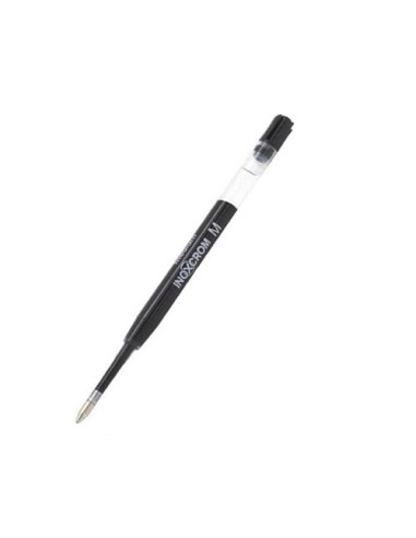 RECAMBIO INOXCRON BOLIGRAFO PLASTICO MEDIO NEGRO 939207 (25)