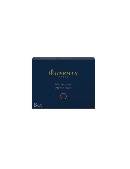 CARGA PLUMA WATERMAN STANDARD LARGA NEGRO CAJA DE 8  S0110850