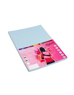 PAPEL A4 80GR 100H COLOR AZUL FABRISA 15618