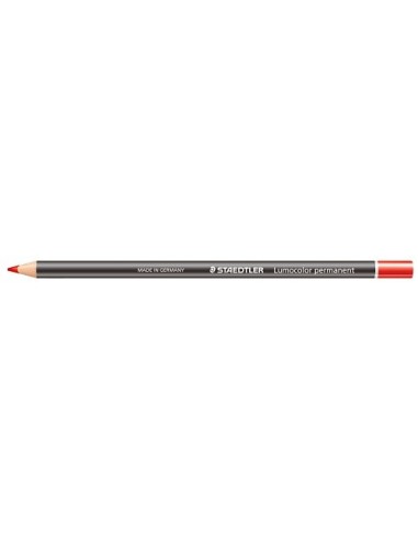 LAPIZ LUMOCOLOR PERMANENTE ROJO GLASOCHROM STAEDTLER 108 20-2 (12)