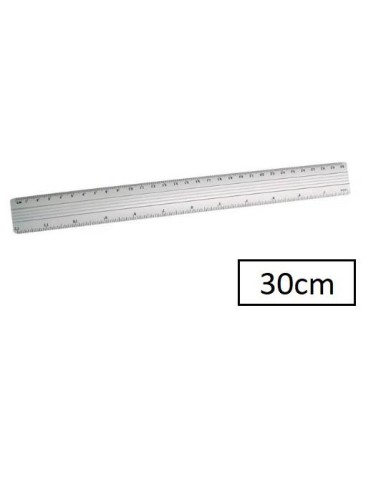 REGLA METALICA 30 CM POESSA 314301