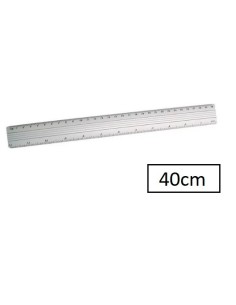 REGLA METALICA 40 CM POESSA 314302