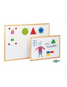 PIZARRA BLANCA  60X90 MARCO DE MADERA FAIBO 502-3