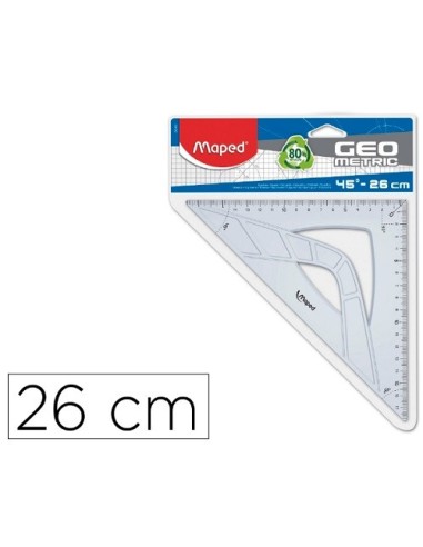 ESCUADRA  26CM GEOMETRIC MAPED 242426