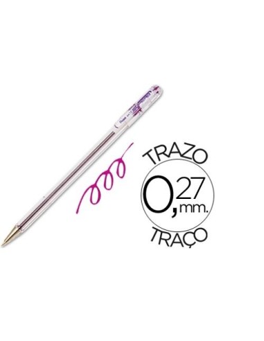 BOLIGRAFO VIOLETA PENTEL  BK77-V MULTITEC  (12)