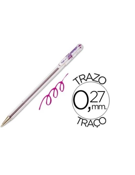 BOLIGRAFO VIOLETA PENTEL  BK77-V MULTITEC  (12)
