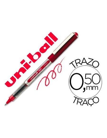 BOLIGRAFO ROLLER BALL EYE MICRO 0.5 mm ROJO UB-150E UNIBALL 315135000 (12)