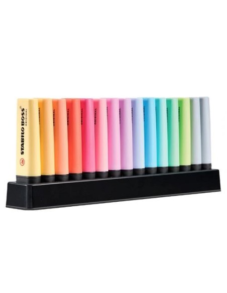 PACK SOBREMESA 15  FLUOR STABILO BOSS  FLUOR PASTEL 7015-02-5
