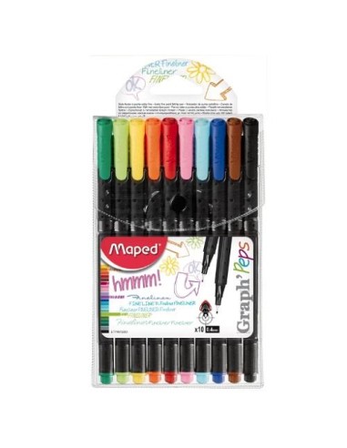 ESTUCHE MAPED 10 ROTULADORES GRAPH´SPEPS COLORES SURTIDOS 749150 (6)