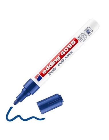 ROTULADOR EDDING 4095 TIZA LIQUIDA PUNTA REDONDA AZUL 4095-003 (10)