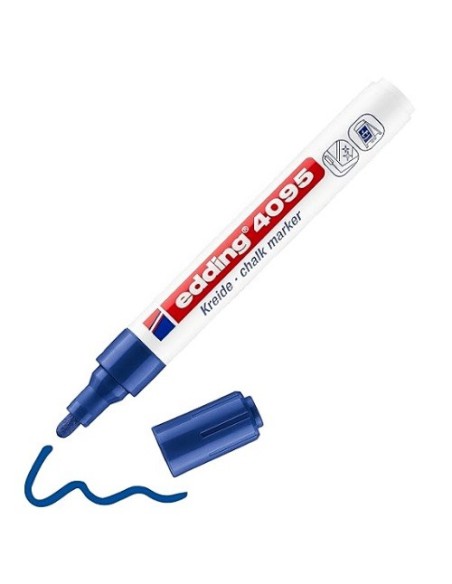 ROTULADOR EDDING 4095 TIZA LIQUIDA PUNTA REDONDA AZUL 4095-003 (10)