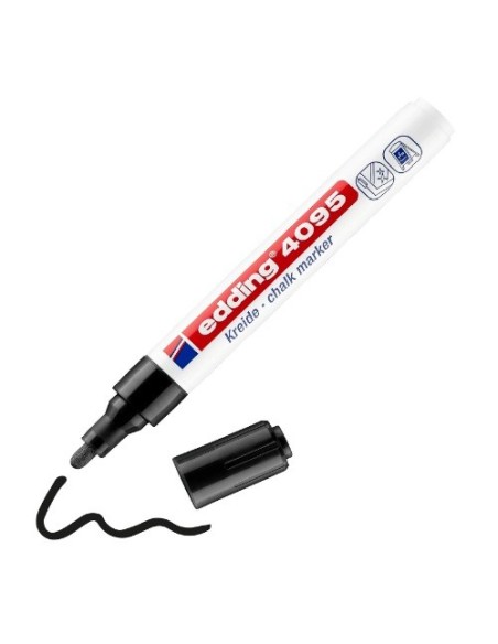 ROTULADOR EDDING 4095 TIZA LIQUIDA PUNTA REDONDA NEGRO 4095-001 (10)