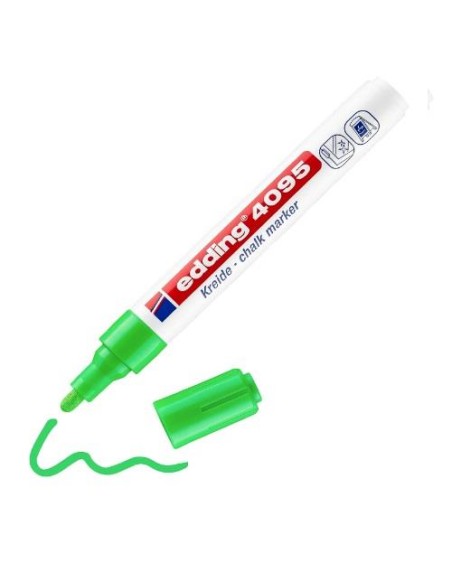 ROTULADOR EDDING 4095 TIZA LIQUIDA PUNTA REDONDA VERDE 4095-004 (10)