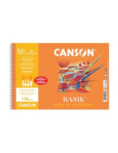BLOCK DIBUJO A4+ CANSON LISO MICROPERFORADO 130GRS 200408062/400110484
