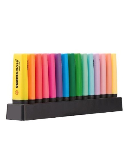 PACK SOBREMESA FLUOR STABILO BOSS 9 FLUOR+6 FLUOR PASTEL 7015-01-5