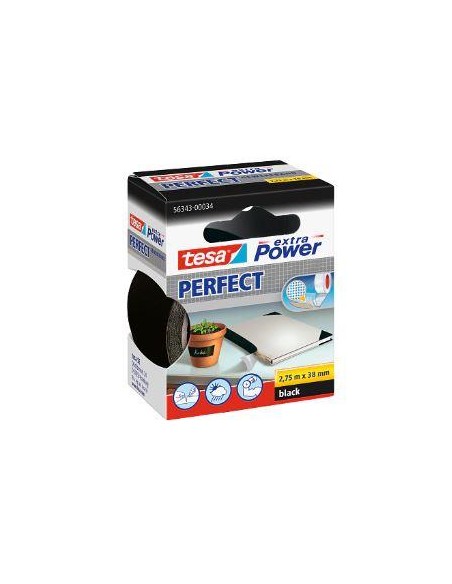 CINTA DE TEJIDO TESA EXTRA FUERTE POWER PERFECT NEGRA 56343-00034-03