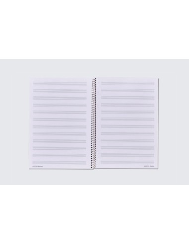 CUADERNO ESPIRAL MUSICA MEZZO 12 PENTAGRAMAS ADDITIO M10