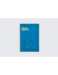 CUADERNO ESPIRAL MUSICA BASIC FOLIO 12 PENTAGRAMAS 20 HOJAS ADDITIO M14