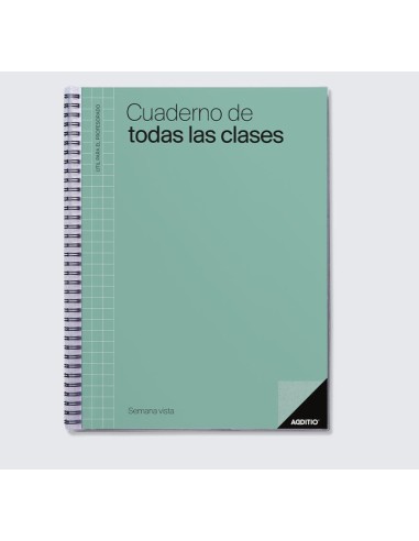 CUADERNO ESCOLAR DE TODAS LAS CLASES SEMANA VISTA ADDITIO P222
