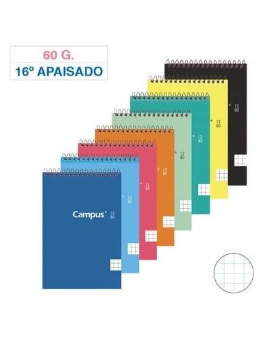 BLOCK ESPIRAL 16º TAPA BLANDA CUADRICULA 60G 80H MAKRO 001139 / GRAFOPLAS 37004199 (16)