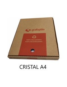 CAJA FUNDA MULTITALADRO CRISTAL A4 GRAFOPLAS 05570300 CAJA DE 100 PRECIO ESPECIAL POR CAJA