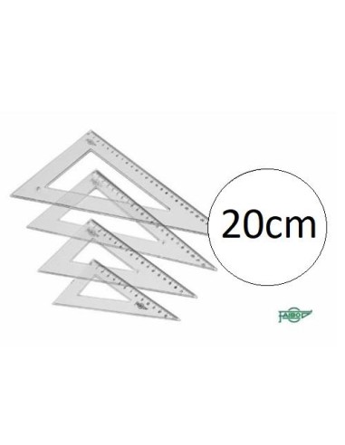 CARTABON ESCOLAR 20 CM FAIBO TRANSPARENTE CON NUMEROS 21320 (20)