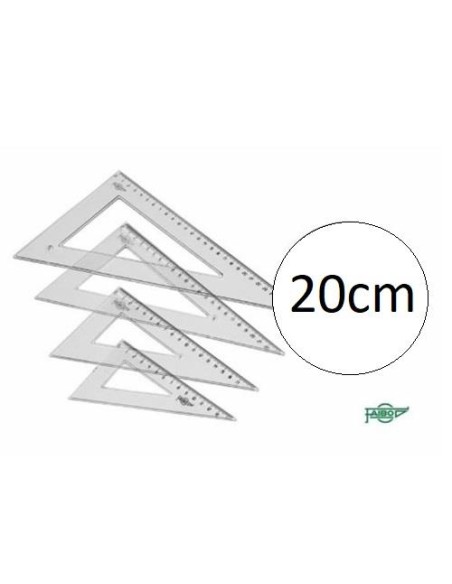 CARTABON ESCOLAR 20 CM FAIBO TRANSPARENTE CON NUMEROS 21320 (20)