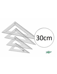 CARTABON ESCOLAR 30 CM FAIBO TRANSPARENTE CON NUMEROS 21330 (20)