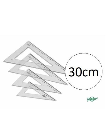 CARTABON ESCOLAR 30 CM FAIBO TRANSPARENTE CON NUMEROS 21330 (20)