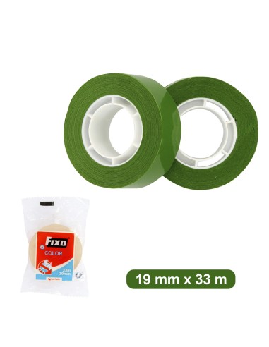 CINTA ADHESIVA COLOR 33X19 FIXO VERDE GRAFOPLAS  75088120