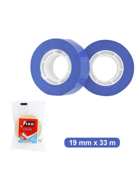 CINTA ADHESIVA COLOR 33X19 FIXO AZUL GRAFOPLAS 75088230