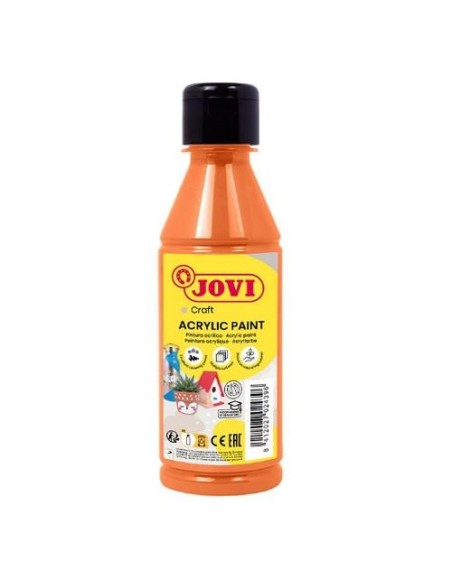 PINTURA ACRILICA JOVI DECOR BOTE DE 250ML NARANJA 68006