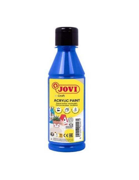 PINTURA ACRILICA JOVI DECOR BOTE DE 250ML AZUL ULTRA 68024