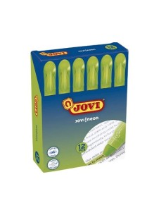 MARCADOR GEL FLUOR VERDE JOVI 1818 (12)