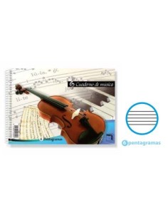BLOCK MUSICA 4º APAISADO 20H 6 PENTAGRAMAS PACSA-18803 (60)