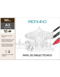 PACK LAMINAS DE DIBUJO LINEAL A3 10H 160GRS  SADIPAL 74233252